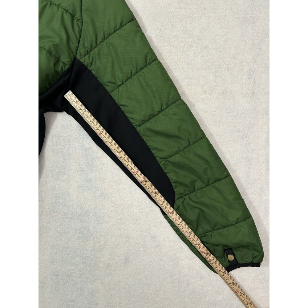 The North Face Large 14/16 Jacket Green Black Quilted Insulated Puffer Full Zip - Picture 8 of 11